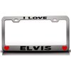 Custom Brother - I Love Elvis Romantic Metal Car SUV Truck License Plate Frame Ch x44