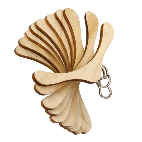 Toyvian Kids Hangers Dollshouse Ornament 10Pcs Doll Clothes Doll Accessory Mini Hangers for Earrings 18 inch Doll Hangers Hanger Miniature Wooden 18 Inch Clothes Kids Earrings