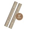 Trick Ruler for Size Enhancement Prank, 2-Piece Novelty Rulers, Makes Everything 33 Percent Bigger, Ideal for Gag Gifts, Office Pranks, Party Favors and More