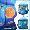 Kaivee Space World Play Tent Kids Pop Up Kids Tent Indoor Sensory Playhouse Children Foldable Kids Tent for Boys Girls Toddler Kids for Tent as 3 4 5 6 7 Years Gift as Birthday Christmas Toys