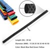 eTekGo X-Tube Heat Shrink Wrap Tubing 39"&64" Lengths for Rod Grips-5 Color 14 Sizes (Black, Diamter：50mm; Length：39")