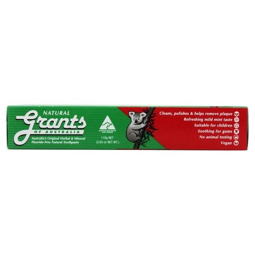 Grants of Australia - Natural Toothpaste Mild Mint with Aloe Vera - 3.85 oz.