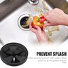 Garbage Disposal Splash Guards, 3 3/8" EPDM Rubber Drain Insert for InSinkErator Evolution Series 2023 Upgraded Rubber QCB-AM Sink Disposal Splash Guard（2-Pack）