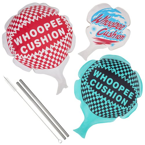 POPLAY 3 Packs Whoopee Cushions 6 and 8 Inches Fun Toys for Novelty Party Favors Kids and Adults Fart Pillow Prank Party Gift