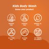 NATURE-O-CARE Gentle Orange Blast Kids Body Wash | 6.76 fl oz Tear-Free Formula, Eco-Friendly, No SLS, Parabens | Cleanses and Softens Skin