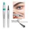 GL-Turelifes Eyebrow Pencil with 4 Tip Micro Head, Liquid Eyebrow Microblading Pen, Eyebrow Pen Micro 4 Point Brow Pen Long-Lasting Waterproof & Smudge-proof Natural Eyebrow Makeup (#5 Smoky Gray)