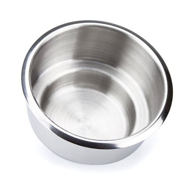 Brybelly Jumbo Dual Stainless Steel Drop in Cup Holder, Silver