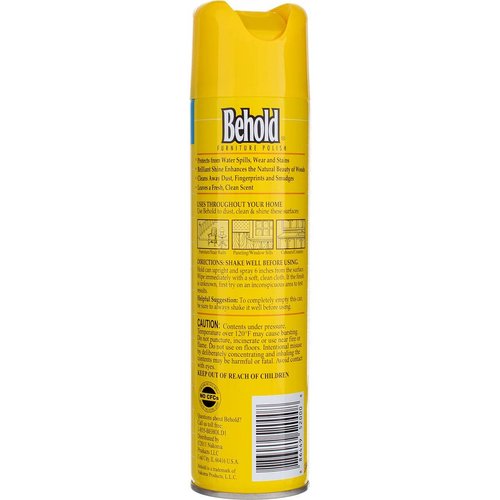 Behold Furniture Polish, Lemon, 12.5 Ounce (2 Pack)