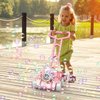 Bubble Machine,Bubble Blower Maker,Bubble Lawn Mower for Toddlers 1-3,Summer Outdoor Push Backyard Toys,Wedding Party Favors,Christmas Birthday Gifts for Preschool Boys Girls