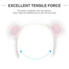 SOLUSTRE Bear Ears Headband Cloth Bear Face Wash Headband Adorable Head Wear for Women and Kids, White