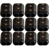 3/4 Inch Double OT Reusable Rope Clamp Twelve (12) Pack (Black)