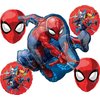 Anagram Spiderman in Action Birthday Party Supplies 5 pc Balloon Bouquet Decorations