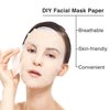 100 pcs Compressed Facial Mask Sheet Beauty DIY Disposable Mask Paper Natural Cotton Skin Care Wrapped Masks Normal Thick，Get a Small Mask Bowl, Mask Brushes Free