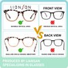 LianSan Bifocal Reading Glasses for Women with Spring Hinge Ladies Stylish Top Clear Blue Light Blocking Readers,12031 B-TTPK 1.50