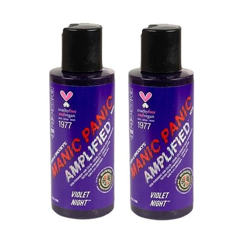 MP AMPLIFIED Semi Permanent Hair Dye Cream 118 mL (Violet Night, 2pack)