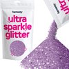 Hemway Ultra Sparkle Glitter - Multi-Size Chunky Fine Cosmetic Glitter Mix for Body Face Hair Eye Nail Art Festival, Crafts for Tumbler Resin Decorations - Lavender Purple - 100g / 3.5oz