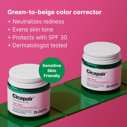 Dr.Jart+ Cicapair Tiger Grass Color Correcting Treatment SPF 30 | cc cream | Korean Skin Care, 1.69 fl oz