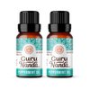 GuruNanda Peppermint Essential Oil (Pack of 2 x 0.5 Fl Oz) - 100% Pure, Natural & Undiluted Aromatherapy Oil for Diffusers - Perfect for Spa or Massage - Packaged in USA