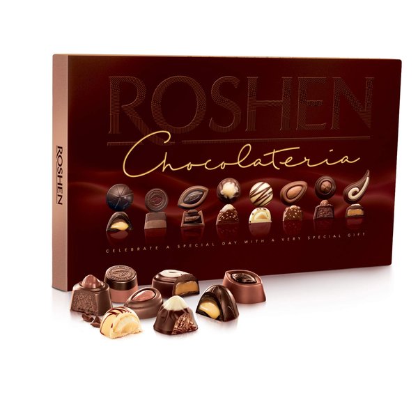 Roshen Gift Box Assorted Premium Chocolateria" Candy Gift Box 6.84oz/194 grams