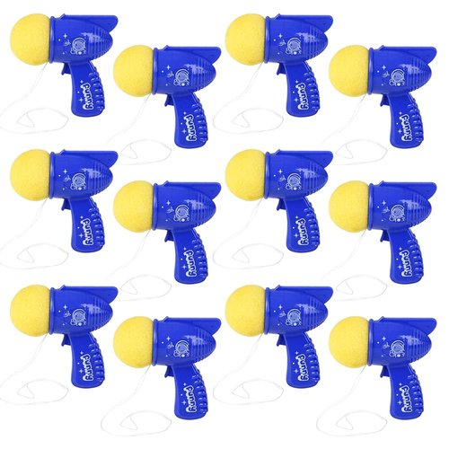 ArtCreativity Mini Space Ball Blasters, Pack of 12, 3 Inch Foam Ball Toy Launchers, Birthday Party Favors, Goodie Bag Fillers, Carnival Prize for Kids