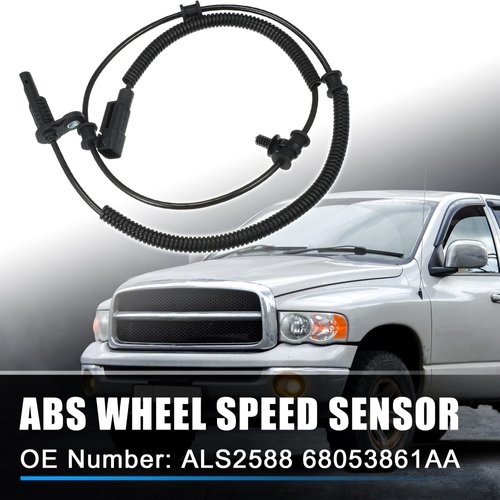 X AUTOHAUX ABS Wheel Speed Sensor Rear Left or Right Wheel ABS Brake Sensor for Ram 1500 2013-2018 for Ram 1500 Classic 2019-2022 68053861AB 68053861AC 68053861AD 68231044AB Black