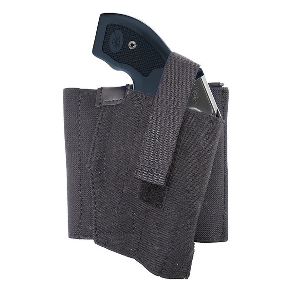 DeSantis Apache Ankle Rig, Gun Holster for Small Frame Revolvers, Fits RUGER LCR 2", S&W BODYGUARD 38 2", Wide Elasticized Leg Band, Wear Inside the Ankle, Right-Handed Holster, Unisex, Black
