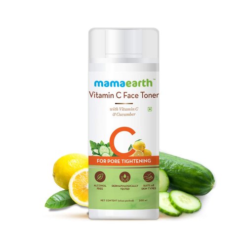 Mamaearth Vitamin C Toner for Face, with Vitamin C & Cucumber for Pore Tightening 200 ml