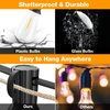 GLUROO 60FT LED Outdoor Patio Lights Waterproof with 30+2 Vintage Bulbs Shatterproof Energy Saving,2700K Hanging Edison String Lights Outside for Backyard,Bistro,Camping,Gazebo