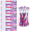 Kolewo4ever Galaxy Stackable Pencil Outer Space Multi Point Pencils Non Sharpening Pop up Pencil with Matching Eraser Teacher Supplies for Classrooms, Student Reward, Galaxy Party Favors