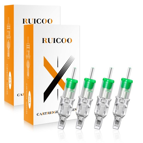 Tattoo Cartridge Needles - Ruicoo Tattoo Needles Cartridge 40Pcs 1205M1 1207M1 1209M1 1211M1 for Tattoo Artists and Suppliers