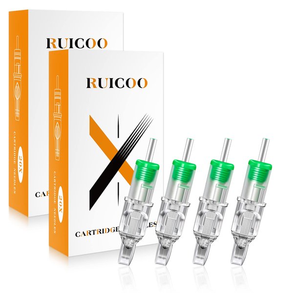 Tattoo Cartridge Needles - Ruicoo Tattoo Needles Cartridge 40Pcs 1205M1 1207M1 1209M1 1211M1 for Tattoo Artists and Suppliers