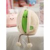 Creative hand 3D Pistachio Plush Pillow, Quirky Doll ModelingCute Cushion, Funny Food Plushie, Home Decorations（Crying face）