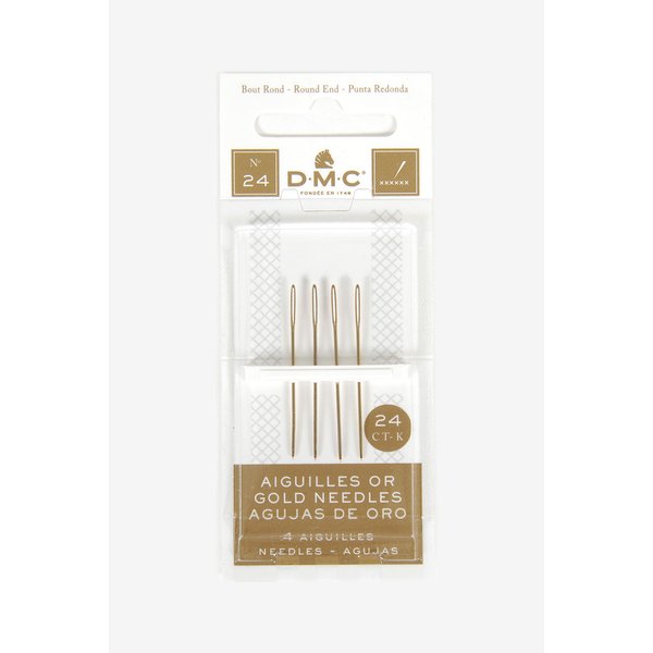DMC Gold Tapestry Hand Needles, Size 24 4/Pkg