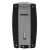 Xikar Turismo Double Jet Flame Cigar Lighter, Attractive Gift Box, Pocket-Friendly, Protective Flip-Lid, Over-Sized Fuel Tank, Matte Gray