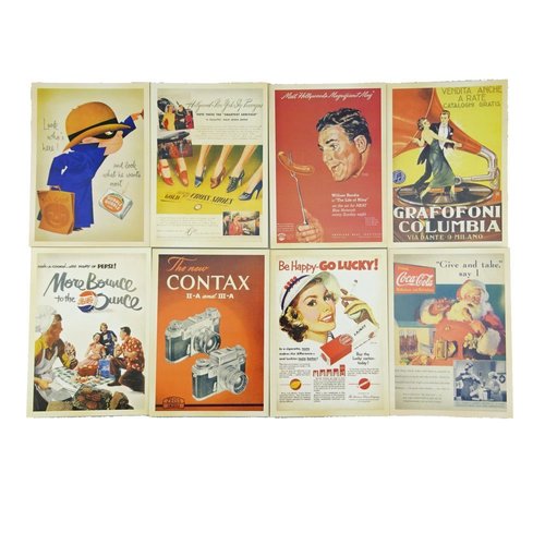 Yueton 32 Pcs 1 Set Vintage Retro Old Europe Dancing Travel Advertising Album Postcard Greeting Post Cards for Collecting
