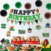 Football Birthday Party Decorations, Football Party Decorations Includes Happy Birthday Football Banner, Football Themed Party Supplies Garland and Hanging Swirls, Paper Pom Poms