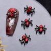 24pcs Halloween Nail Charms for Acrylic Nails 3D Alloy Halloween Nail Art Charms Skeleton Snake Spider Charms for Nails Skull Nail Charms Y2k Metal Nail Jewels for Nail Art Supplies Women Nail Designs