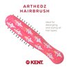 Kent ARTH1 Baby Hair Brush, Hair Brush for Kids, Small Brushes for Hair and Travel Brush Hair Detangler with Non-Scratch Nylon Bristles for Gentle Detangling Arthedz (Dainty Ballerinas Pattern)