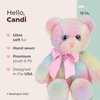 Bearington Candi Rainbow Plush Stuffed Animal Teddy Bear, 12 inches
