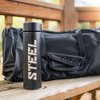 STEEL Stainless Steel Water Bottle BPA Free 14oz Insulated (Black)