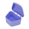 Retainer Case,ANGGREK Trapezoid Retainer Case Travel Portable Denture Mouth Guard Storage Box for Home Office(Purple)