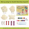 HOME COMPOSER 4 Pack DIY Bird House Wind Chime Kits for Children to Build and Paint, Wooden Arts and Crafts for Kids Girls Boys Toddlers Ages 8-12 4-6 6-8, Paint Kit Includes Paints & Brushes