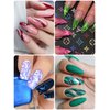 10 Color Metal Giltter 3D Nail Art Pens Set, Kalolary Double-ended Nail Point Graffiti Dotting Pen Drawing Painting Liner Brush for DIY Nail Art Beauty Adorn Manicure Tools(G)