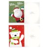 Christmas Happy Holiday Multicolor 6 Design Santa, Snowman, Polar Bear, Reindeer, Festive Characters, Colorful Greeting Cards with Envelopes - 36 Count, 5" x 7"