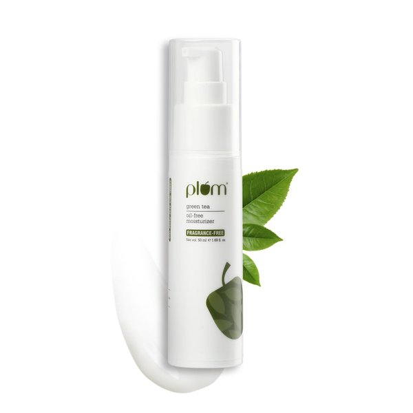 Plum Green Tea Face Moisturizer with Squalane, Niacinamide & Hyaluronic Acid, Ultra Hydrating For Daily Use, For Fresh and Clear Face All Day Long, SLS & Paraben Free for Women & Men, 1.69 Fl OZ