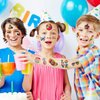 Tie Dye Party Favor 192PCS Tie Dye Temporary Tattoos Stickers 16 Sheet Body Art Fake Tattoos for Tie Dye Birthday Party Decorations supplies for Kids Boys Girls Carnival Rewards