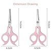 Ergonomic Safety-Lock Hair Scissor Set – Professional Precision Cutting & Thinning Shears with Secure Slide Lock for Children and Adult - Pink