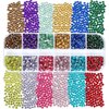 4968Pcs Rhinestones for Nail Art Glass Crystals,6 Size(ss4-ss16) Nail Gems Flatback Rhinestone for Crafts,Jewels Diamonds Stone Kit with Picking Pen and Tweezers(Mixed+White)
