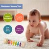 Rain Stick, 7.7” Wooden Rainmaker Montessori Toys for Baby 3-6-12 Months, Baby Rattle Sensory Development Toys, Infant Musical Instruments Toys Baby Boys Girls Gifts for 1 Year Old Toddlers Kids