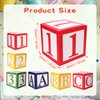 6 Pcs ABC Friend Street Party Decoration 30 x 30 cm Alphabet back to school party decorations，Graduation Favor Balloon Box Toy Inspire Birthday Party Decor for Celebration Christmas New Year